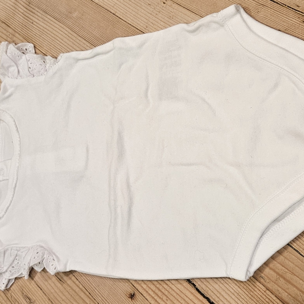 Janie and Jack White Lace-Trimmed One Piece